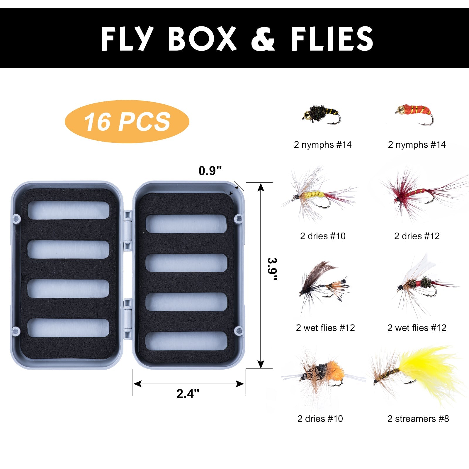 Goture Fly Fishing Flies Bait Kit Includes Artificial - Temu New Zealand