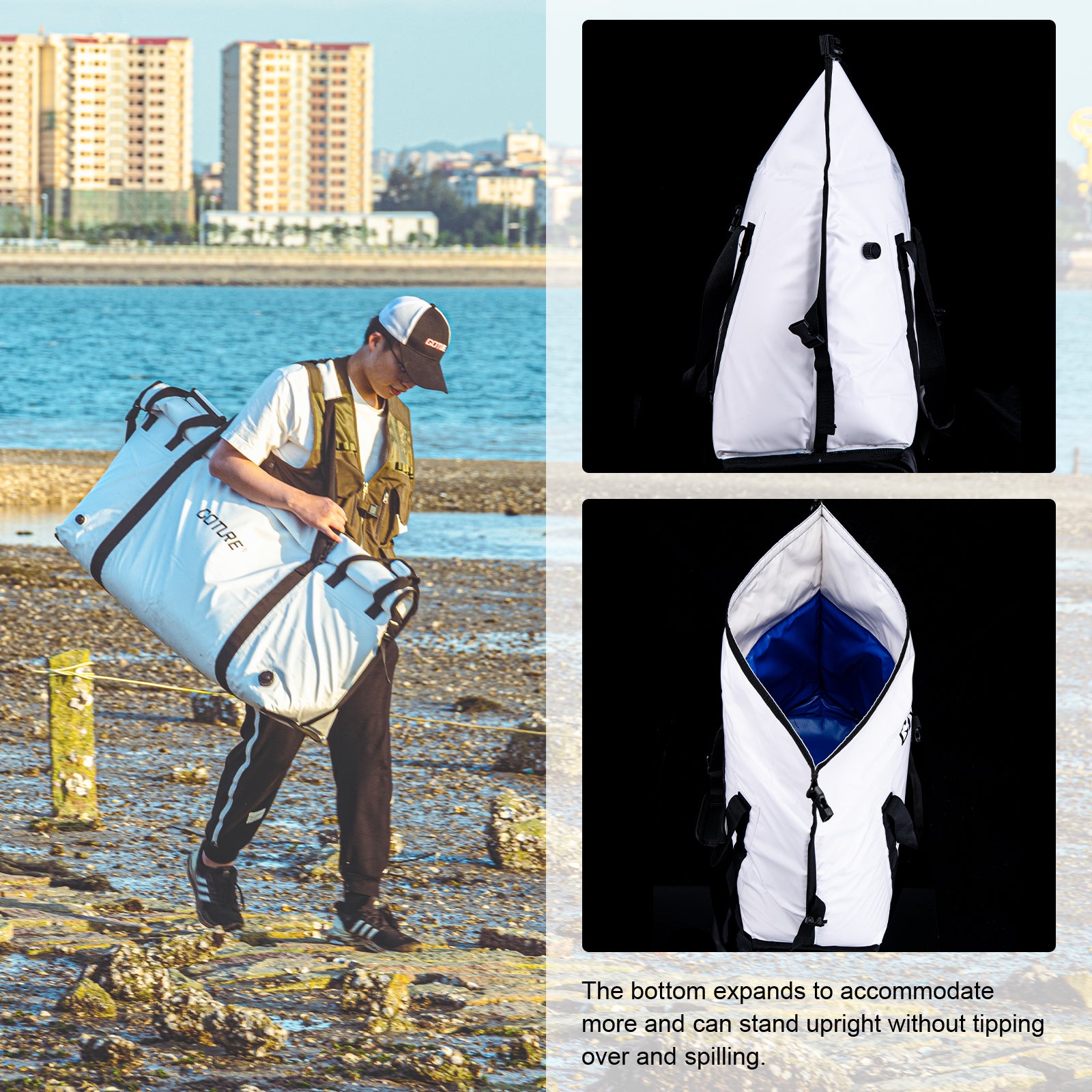 Goture Insulated Fish Cooler Bag, Monster Leakproof Fish Kill Bag – GOTURE