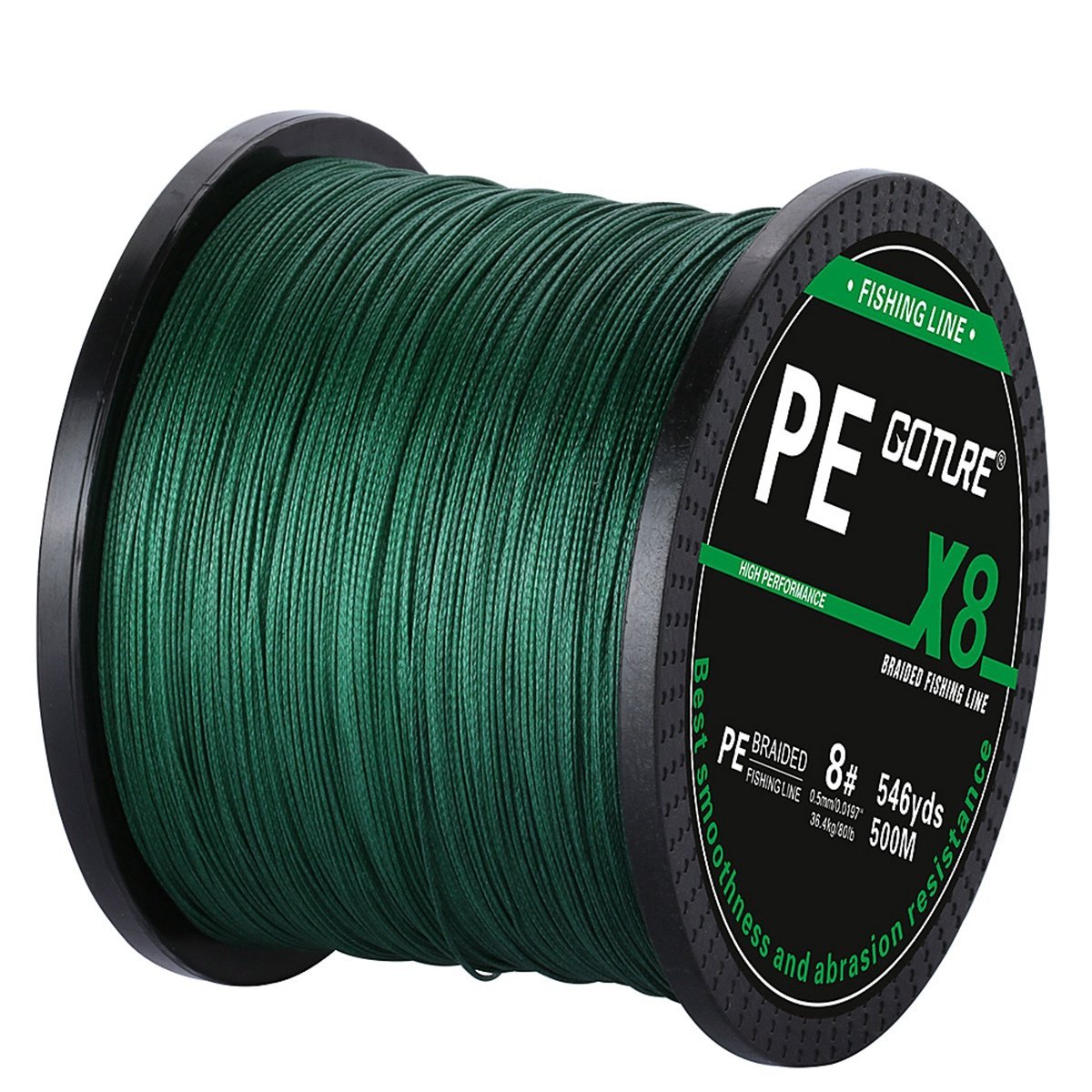Goture Super Strength Braided Fishing Line - Abrasion Resistant - No  Stretch & Low Memory - Thin Diameter - Braided Line, Green,  4Strand-547Yds-31LB-0.25mm : : Sports & Outdoors