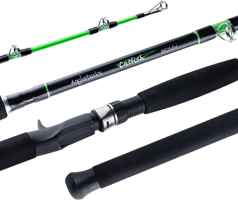 Anglerbasics 2PCS Medium Catfish Casting Travel Rod for River Lake Freshwater – GOTURE