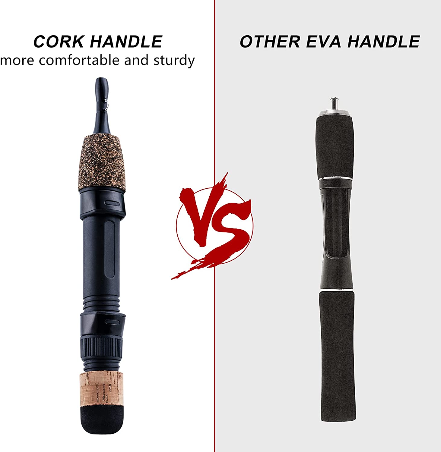Carbon Fishing Rod, Portable High Strength Wear Resistance Cork