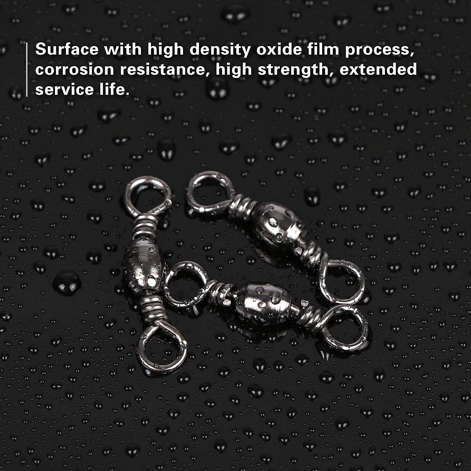 Goture Fishing Swivels, 100pcs Snap Swivels Fishing Tackle, Fishing Swivel Snap  Clips Stainless Steel Quick Lock