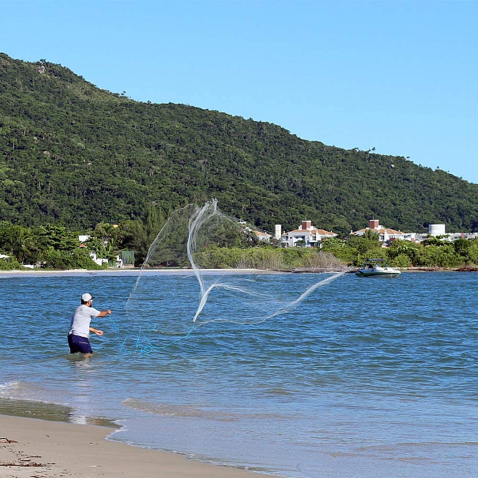 Goture American Fishing Cast Net,Casting Nets Freshwater Saltwater for Bait  Fish Shrimp Trap