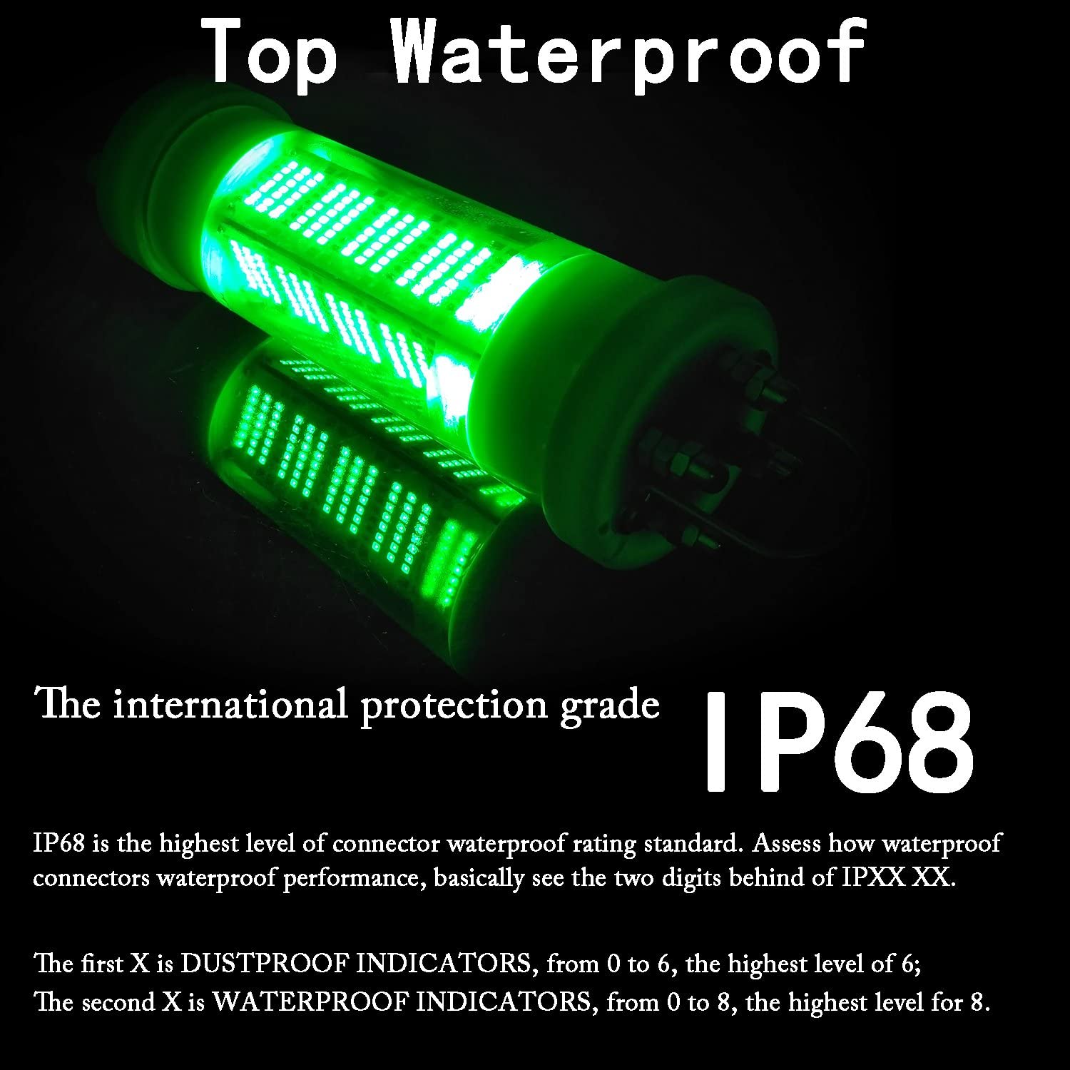 Goture IP68 Underwater Fishing Light LED Submersible Fishing Light