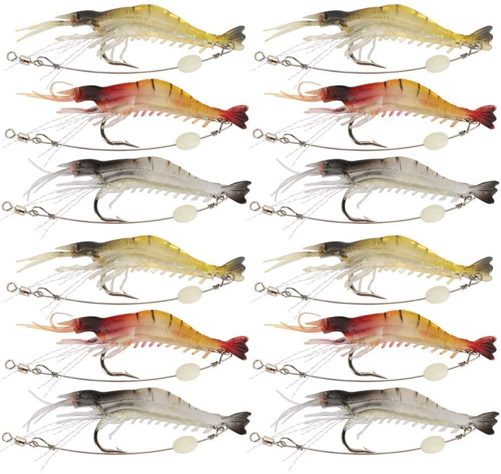 1000 fish lures Luminous Shrimp Bait Set: The Ultimate Catch Enhancer – GOTURE