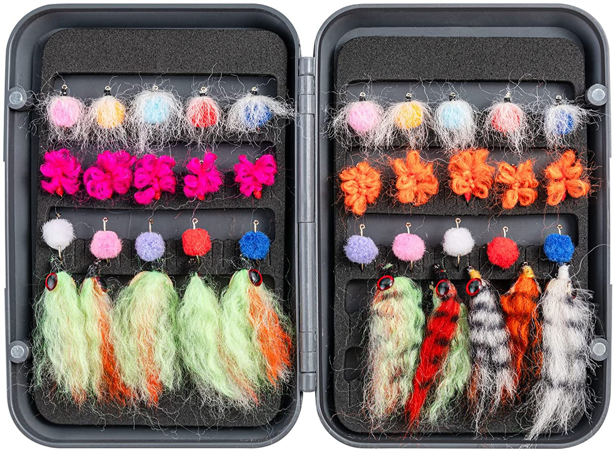 Pro Angler's Ultimate Fly Fishing Flies Kit - Premium Hand-Tied Lures for Trout, Bass, Salmon, and More
