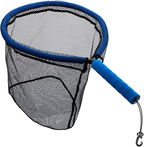 Goture Floating Fly Fishing Landing Net with Detachable EVA Handle, Rubber Mesh