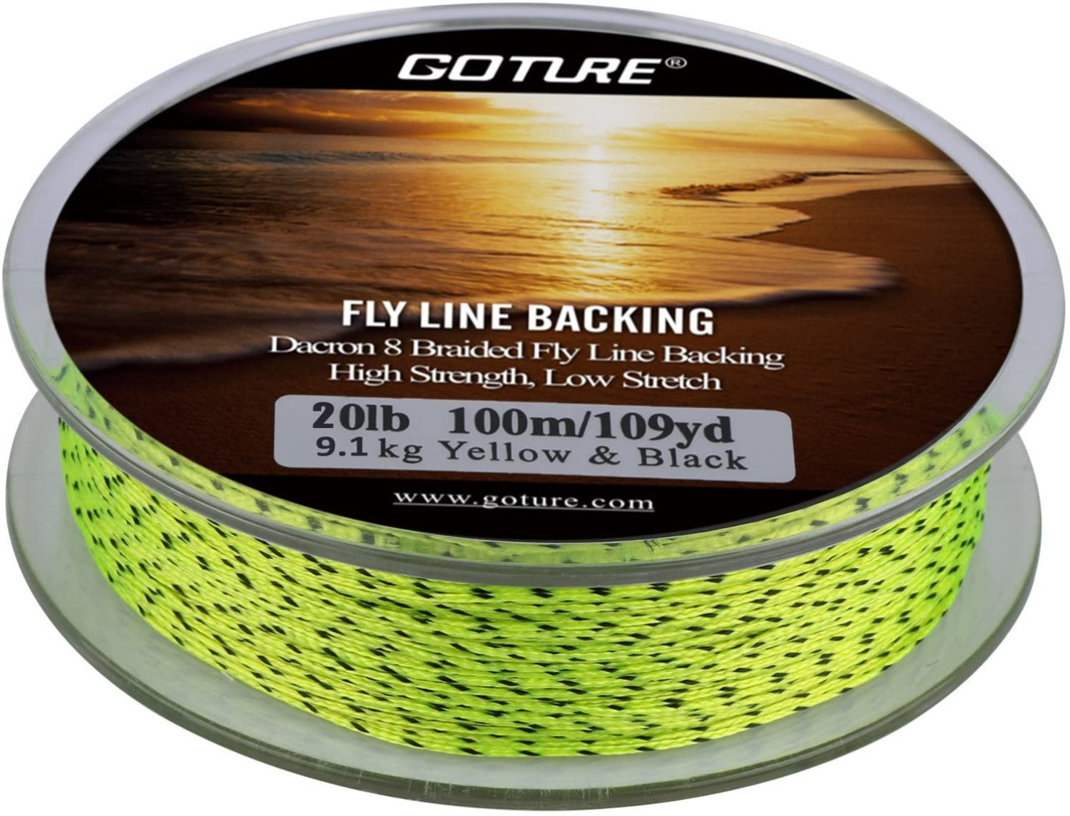 Goture Fly Line Fishing Line Weight Forward Floating Fly Line Double Micro  Welded Loops - Yellow & Black / 20lb 109yd