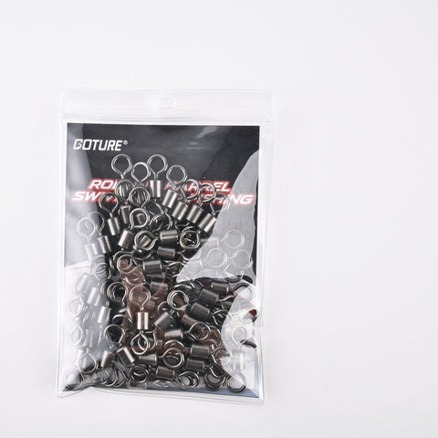 Goture 20/30/100PCS Rolling Barrel Swivels for Fishing