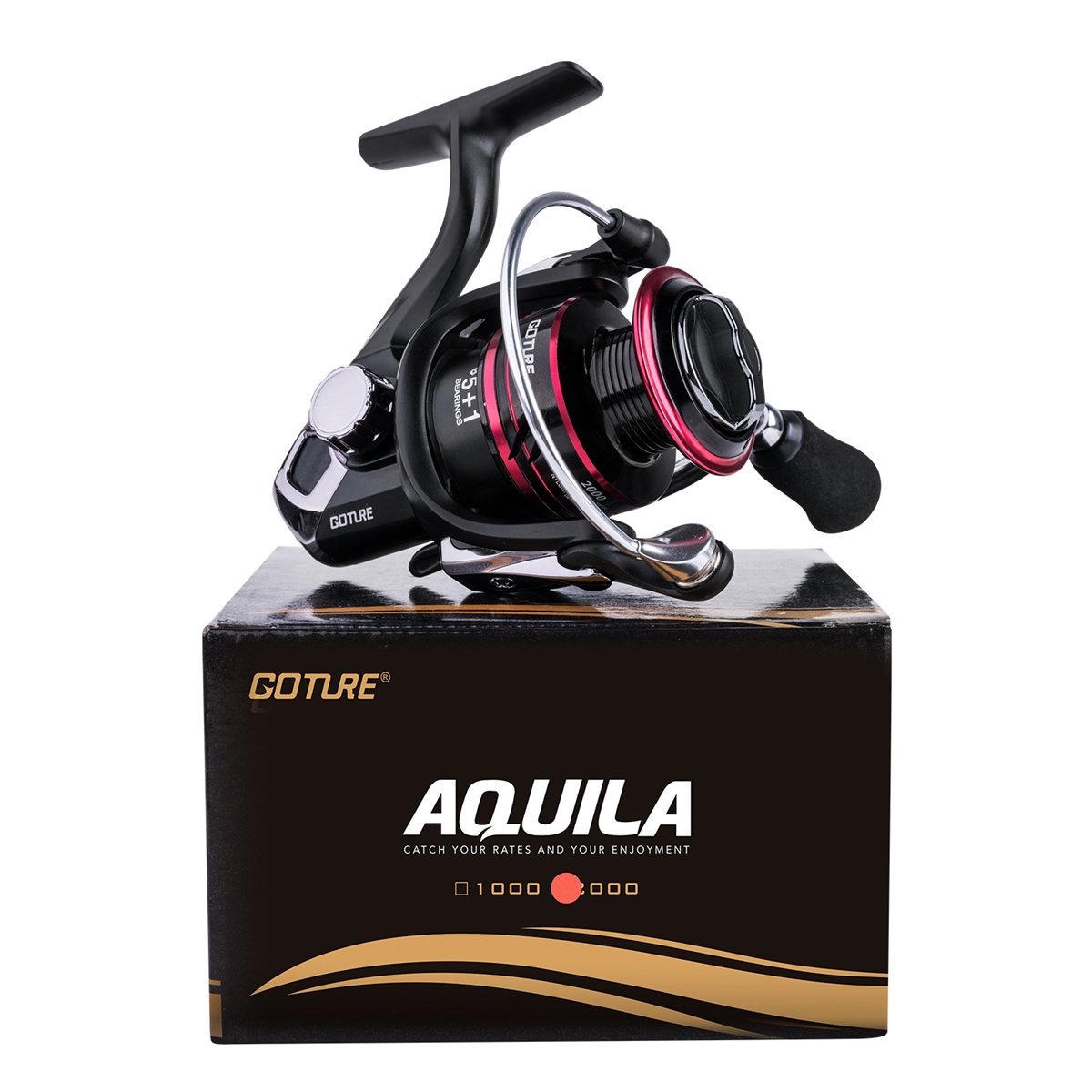 Aquila Spinning Reel, 5+1BB, 5.2:1 - GOTURE