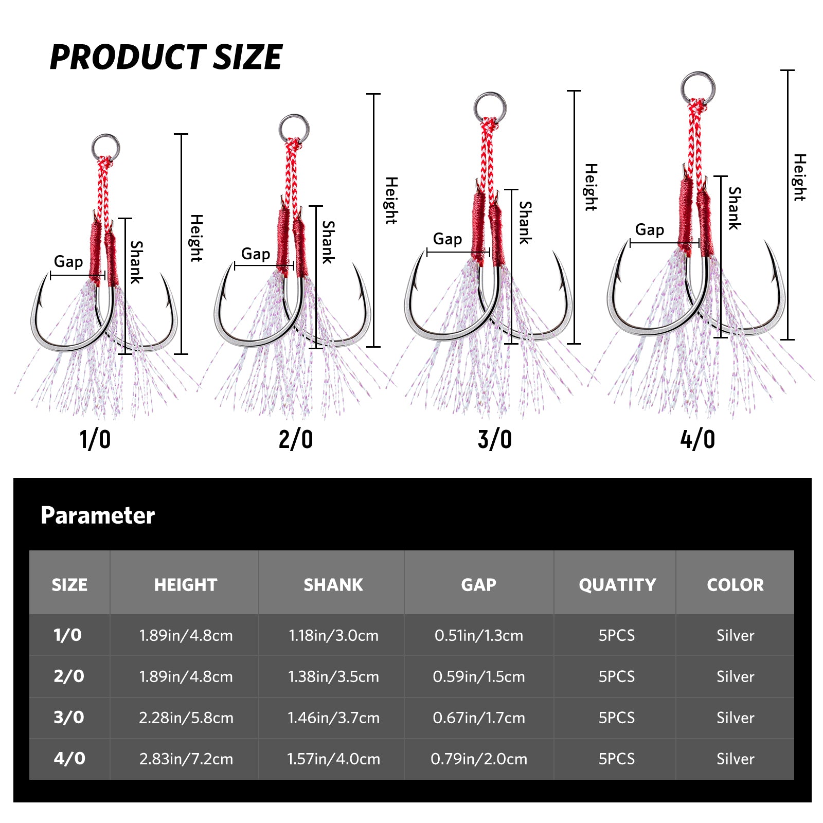 Predator Pro Saltwater Jig Set: Corrosion-Resistant Lures with