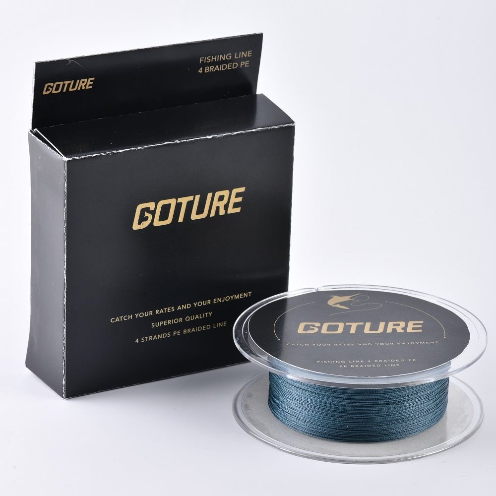 Goture 30LB/0.25mm/(328 Yds/300M) Gray 4 Strands PE Braided Fishing Line