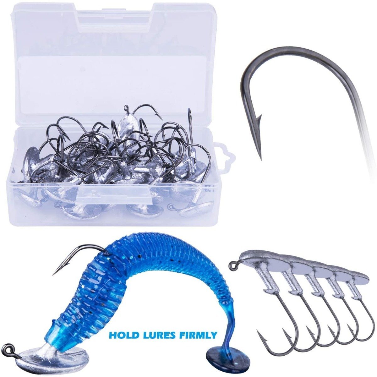 Jig Assist Hook - 35pcs Saltwater Jig with PE Line Small Size High